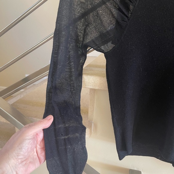 GUCCI LONG SLEEVE BLACK TOP - Picture 6 of 14